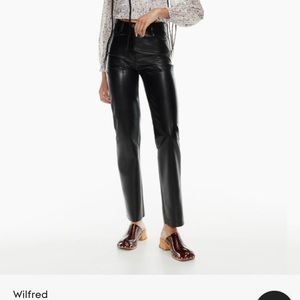 Wilfred Faux Leather Pants